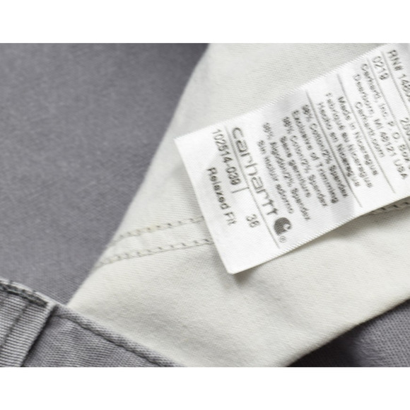 Carhartt Relaxed Fit Cargo Shorts Men's Size 36 Gray Workwear 102514-039 - Picture 3 of 8